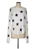 Rails 100% Linen Stars Silver Pullover Sweater Size L - photo 1