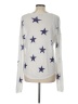 Rails 100% Linen Stars Silver Pullover Sweater Size L - photo 2