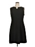 Apt. 9 Solid Black Casual Dress Size 16 - photo 1