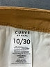 Curve Appeal Solid Tan Khakis Size 10 - photo 8