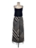 En Focus Studio 100% Polyester Chevron-herringbone Gray Casual Dress Size 12 - photo 1