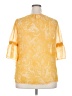 Lauren Conrad 100% Polyester Yellow 3/4 Sleeve Blouse Size XXL - photo 2