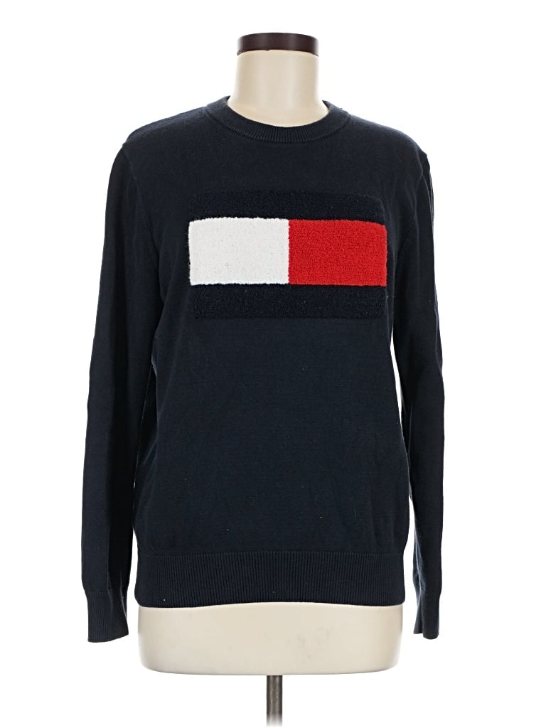 Pre-owned Tommy Hilfiger Pullover Sweater In Blue