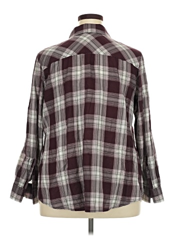 Foxcroft 3/4 Sleeve Button-Down Shirt (view 2)