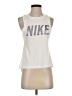Nike 100% Polyester White Tank Top Size XS - photo 1