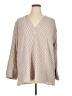 Torrid Stripes Tan Long Sleeve Blouse Size 1X Plus (1) - photo 1