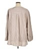 Torrid Stripes Tan Long Sleeve Blouse Size 1X Plus (1) - photo 2