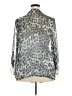 Assorted Brands 100% Polyester Animal Print Silver 3/4 Sleeve Blouse Size 2XL/XXL - photo 2