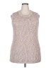 Ella Moss Tweed Silver Sweater Vest Size XXL - photo 1