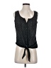 Sisley 100% Polyester Black Sleeveless Blouse Size S (estimated) - photo 1