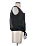 Sisley 100% Polyester Black Sleeveless Blouse Size S (estimated) - photo 4