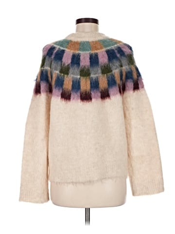 Madewell Brushed Checkerboard Fair Isle Oversized Sweater (view 2)