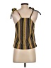 TeXTURE & THREAD Madewell 100% Polyester Yellow Sleeveless Blouse Size XXS - photo 2
