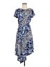 BCBGMAXAZRIA Paisley Blue Casual Dress Size M - photo 1