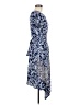 BCBGMAXAZRIA Paisley Blue Casual Dress Size M - photo 4