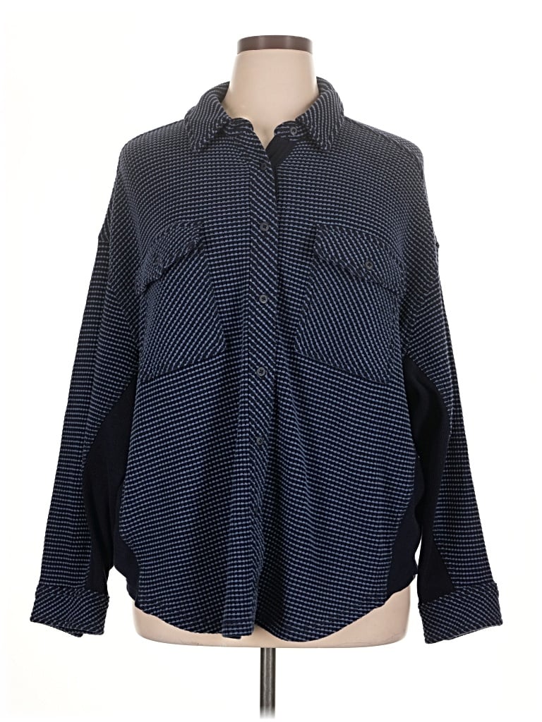 Pre-owned Aerie Cardigan Sweater In Blue