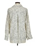 Zara Animal Print Ivory Long Sleeve Blouse Size M - photo 2