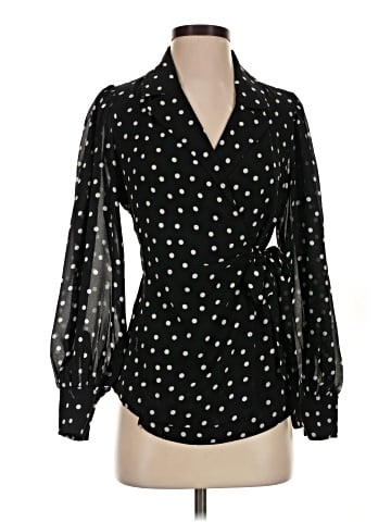 Ganni Long Sleeve Blouse (view 1)