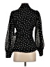 Ganni 100% Polyester Polka Dots Black Long Sleeve Blouse Size EU 34 / US 4 - photo 2