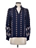 Talbots 100% Viscose Blue Long Sleeve Blouse Size XS - photo 1