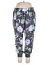 Soho 100% Polyester Floral Purple Sweatpants Size XL - photo 1