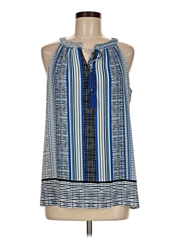 Rose + Olive Sleeveless Blouse (view 1)