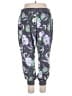 Soho 100% Polyester Floral Purple Sweatpants Size XL - photo 2