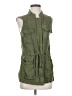 Sanctuary Green Sleeveless Button-Down Shirt Size XS - photo 1