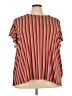Liz Claiborne Stripes Red Short Sleeve Blouse Size 3X - photo 1
