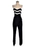 Parker 100% Polyester Chevron-herringbone Black Jumpsuit Size XS - photo 1