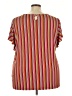 Liz Claiborne Stripes Red Short Sleeve Blouse Size 3X - photo 2