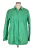 Chico's 100% Cotton Green Long Sleeve Button-Down Shirt Size XL (3) - photo 1