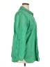 Chico's 100% Cotton Green Long Sleeve Button-Down Shirt Size XL (3) - photo 4