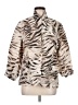 Chico's Animal Print Ivory Faux Fur Jacket Size Med (1) - photo 1