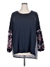 Moa Moa Blue Long Sleeve Blouse Size 2X - photo 1