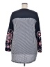 Moa Moa Blue Long Sleeve Blouse Size 2X - photo 2