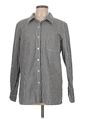 Denim & Co Long Sleeve Button-Down Shirt (view 1)
