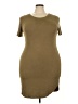 Forever 21 Plus Solid Tan Casual Dress Size 3X Plus - photo 1