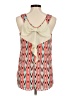 Charming Charlie 100% Polyester Orange Sleeveless Blouse Size M - photo 2