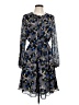 Boden 100% Polyester Print Blue Casual Dress Size 10 - photo 1
