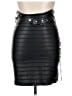 MANIERE DE VOiR Black Faux Leather Skirt Size XL (estimated) - photo 1