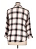Holding Horses 100% Rayon Plaid Silver 3/4 Sleeve Button-Down Shirt Size XL - photo 2