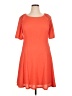 Rabbit Rabbit Rabbit Designs Orange Casual Dress Size 14 Petite - photo 1