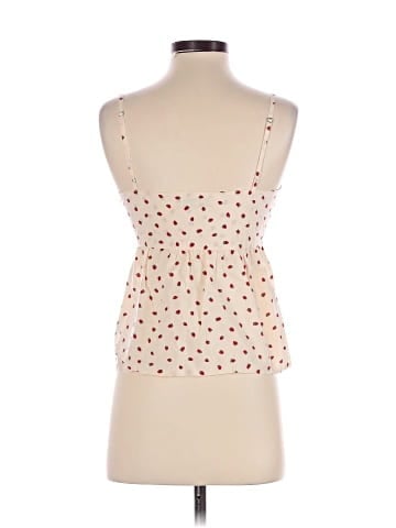 Madewell Tie-Front Keyhole Cami Top in Fresh Strawberries (view 2)
