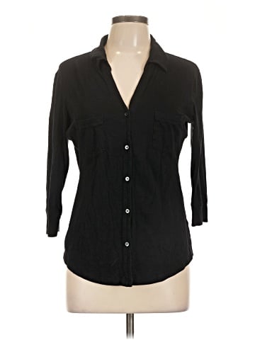Express 3/4 Sleeve Button-Down Shirt (view 1)