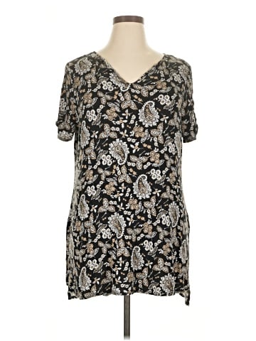 Lane Bryant Outlet Short Sleeve Blouse (view 1)