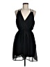 Pink Owl 100% Polyester Solid Black Cocktail Dress Size M - photo 1