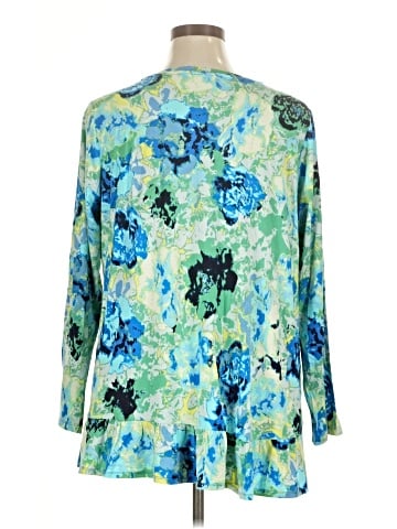 LOGO by Lori Goldstein 3/4 Sleeve Blouse (view 2)