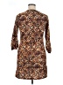 Assorted Brands Paisley Brown Casual Dress Size XL - photo 2