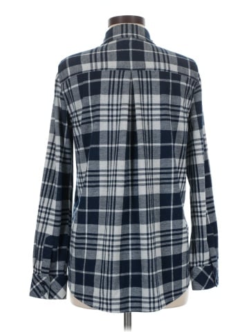Cosmic Blue Love Long Sleeve Button-Down Shirt (view 2)